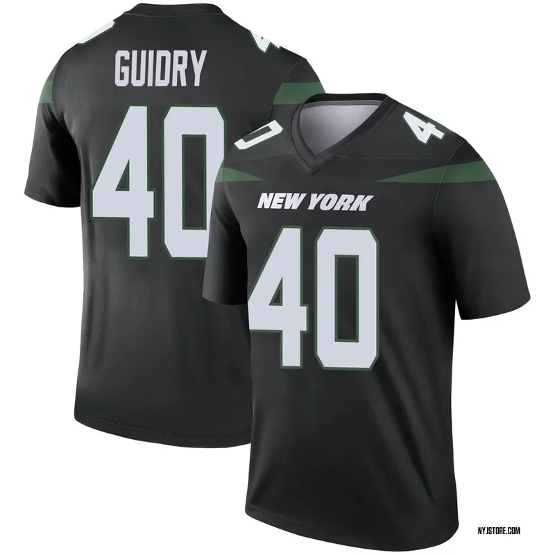 Javelin Guidry Men's Nike Gotham Green New York Jets Game Custom Jersey Size: 3XL