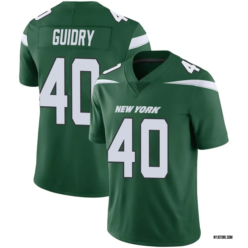 Javelin Guidry Men's Nike Gotham Green New York Jets Game Custom Jersey Size: 3XL