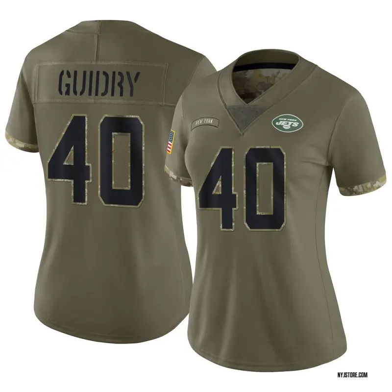 Javelin Guidry Men's Nike Gotham Green New York Jets Game Custom Jersey Size: 3XL