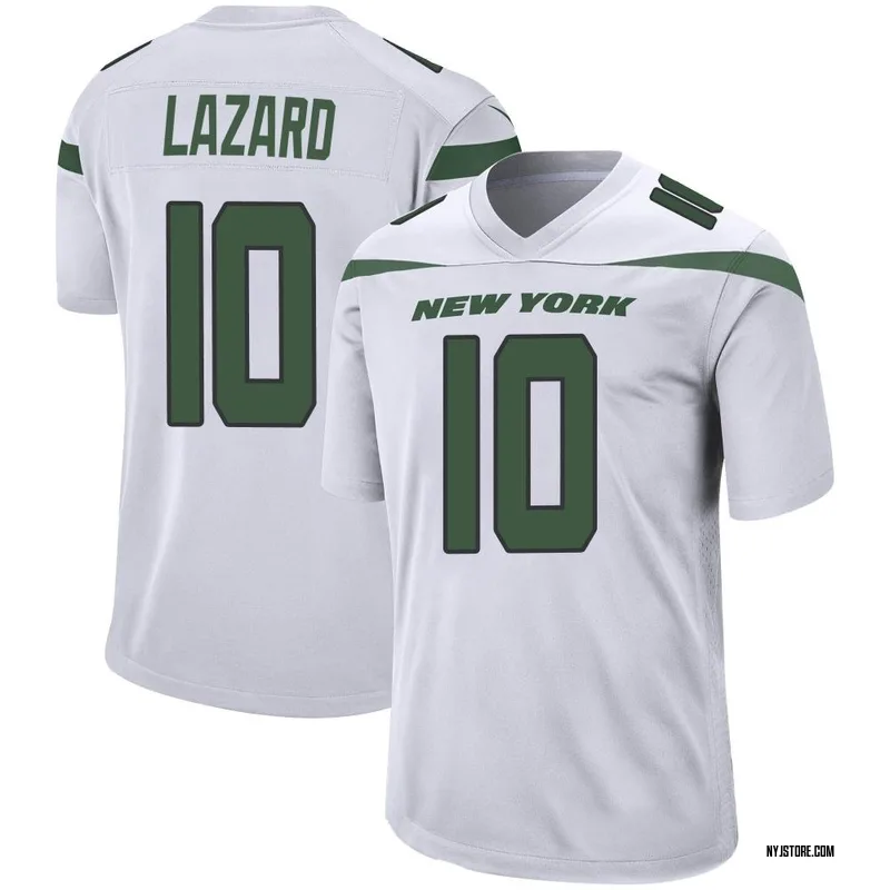 Allen Lazard Jersey Sale (White Autographed #ATT #LIVINLAZISH)