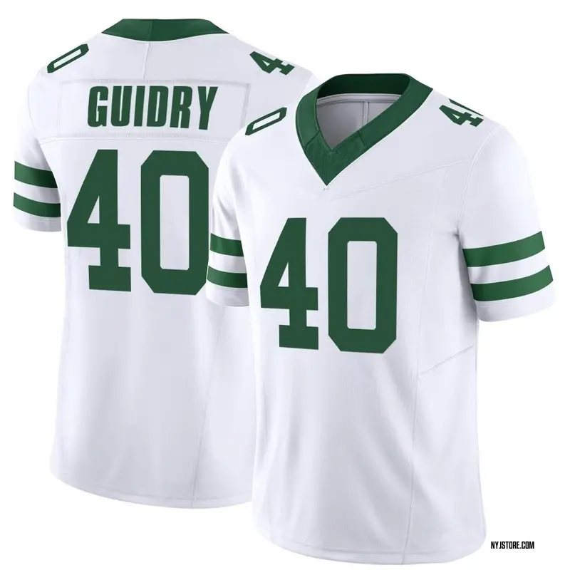 Javelin Guidry Men's Nike Gotham Green New York Jets Game Custom Jersey Size: 3XL