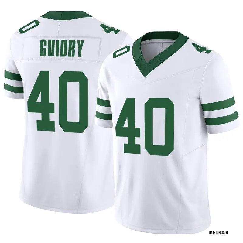 Javelin Guidry Men's Nike Gotham Green New York Jets Game Custom Jersey Size: 3XL