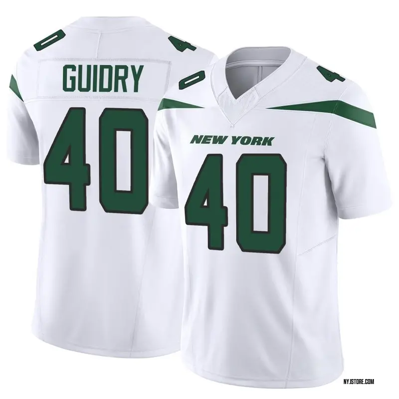 Javelin Guidry Men's Nike Gotham Green New York Jets Game Custom Jersey Size: 3XL