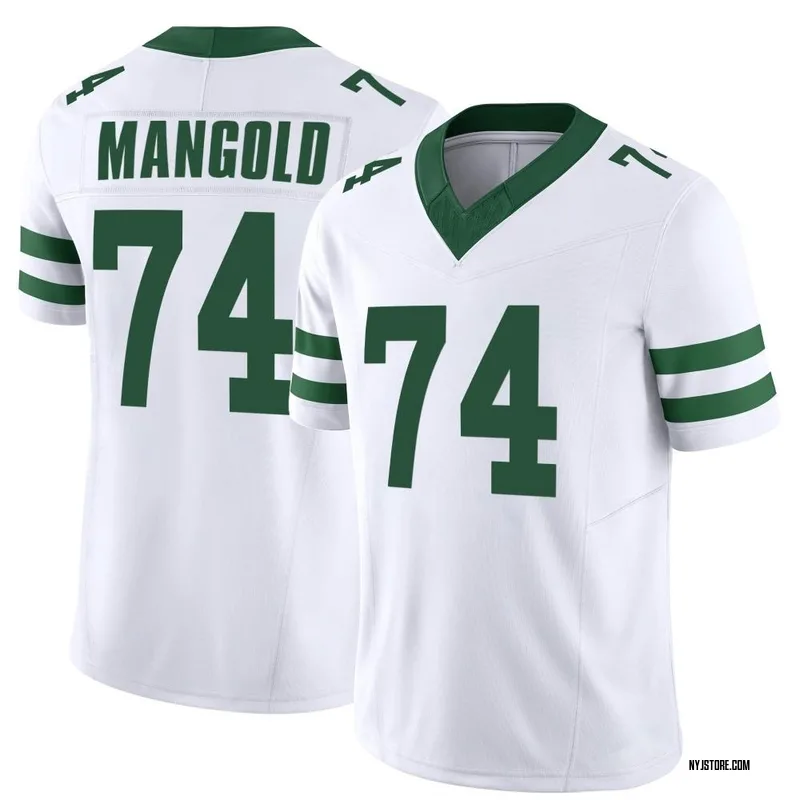 Mitchell & Ness Men's New York Jets Nick Mangold #74 2006 Green Throwback  Jersey